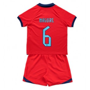 England Harry Maguire #6 Replica Away Stadium Kit for Kids World Cup 2022 Short Sleeve (+ pants)